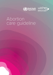 WHO abortion care guideline frontpage